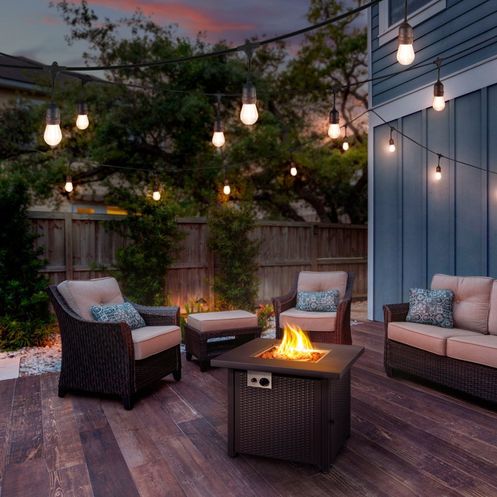 8 Globe Outdoor String Lights – 30ft White Cord With White Globes For Patio & Garden