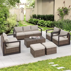 Kamiron 7 Piece Sofa Seating Group with Cushions
