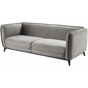 Bruce Modern Soft Gray Velvet Sofa