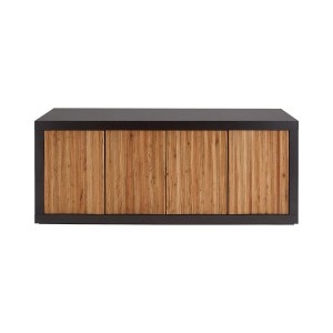 Belluno Credenza | Black | Medium Brown