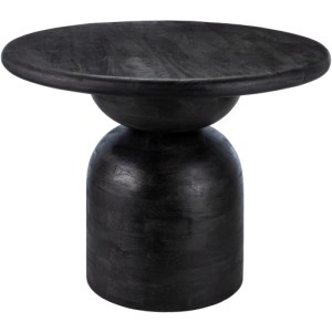 Modern Black Mango Wood Dining Table