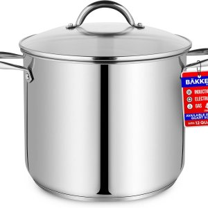 Bakken-Swiss Deluxe 12-Quart Stainless Steel Stockpot